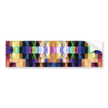 Bright Raibow Diamond - Meditation mandala V6 bumper stickers by doonagiri Bright Raibow Diamond - Meditation mandala V6 bumper stickers
