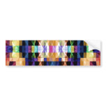 Bright Raibow Diamond - Meditation mandala V6 Bumper Sticker