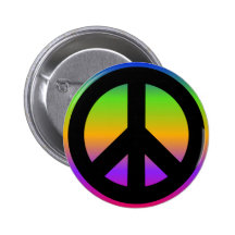 Bright Rainbow Button
