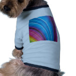 Bright rainbow falls dog t shirt