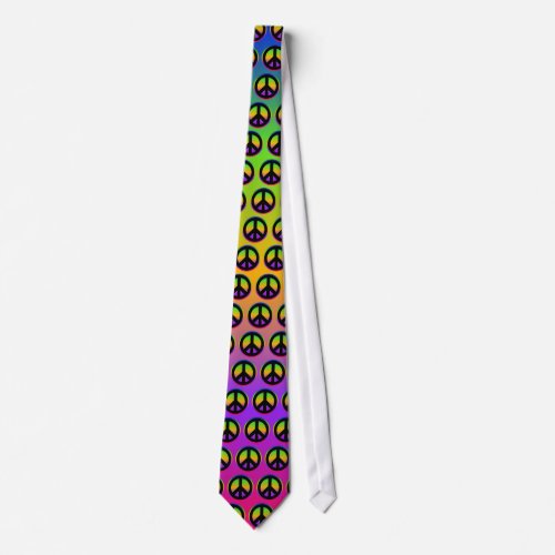 Bright Rainbow Gradient tie