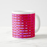 Bright red and pink design jumbo mugs