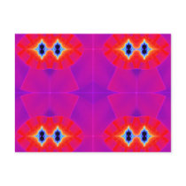 Bright Red and Purple postcards