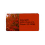 Bright Red Autumn Leaves Custom Address Label