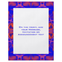 bright red blue full color flyer