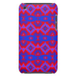 bright red blue fractal pattern iPod touch covers