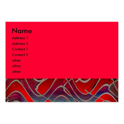 bright  red business cards (front side)
