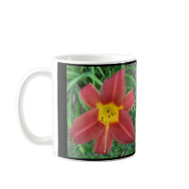 Bright Red Daylily Mug