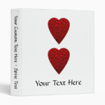 Bright Red Heart Picture. 3 Ring Binder