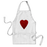 Bright Red Heart Picture. Apron