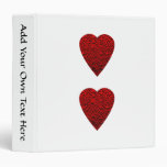 Bright Red Heart Picture. Binder