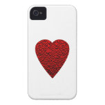 Bright Red Heart Picture. Case-Mate iPhone 4 Cases