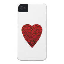Bright Red Heart Picture. Case-Mate iPhone 4 Cases