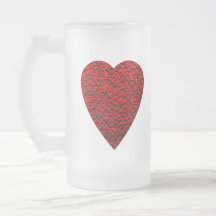 Bright Red Heart Picture. Coffee Mug