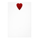 Bright Red Heart Picture. Custom Stationery