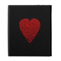 Bright Red Heart Picture. iPad Folio Covers