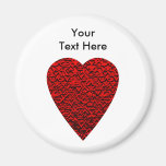 Bright Red Heart Picture. Magnets
