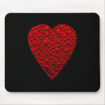 Bright Red Heart Picture. Mousepad