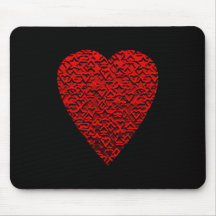Bright Red Heart Picture. Mousepad