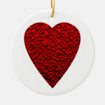 Bright Red Heart Picture. Ornament