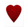 Bright Red Heart Picture. Post Card Bright Red Heart Picture. Post Card