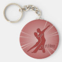 Bright Red Logo Key Chain