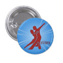 Bright Red Logo Round Button