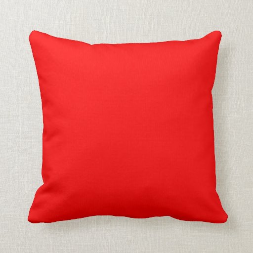 bright red pillow Zazzle