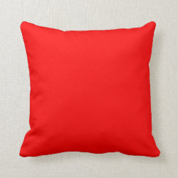 bright red pillow