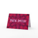 Bright Red-Violet Invitaion cards