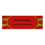 bright red yellow texture design business cards