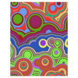 bright retro hippie rings flyers