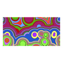 bright retro hippie rings photo cards by fotowino bright retro hippie rings photo cards