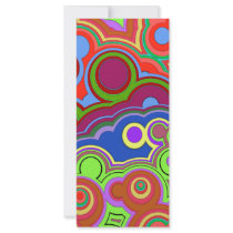 bright retro hippie rings rack cards by fotowino bright retro hippie rings rack cards