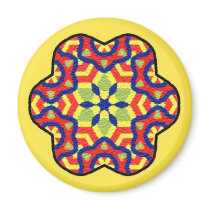 Bright Round Magnet - 14 by ArtbyJean Bright Round Magnet - 14