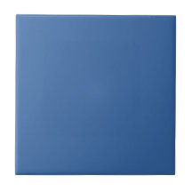 Bright royal blue ceramic tile