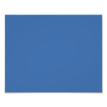 Bright royal blue photo print