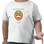 Bright Sock Monkey: Second Birthday Tee