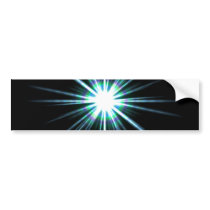 Bright Solar Flare Burst Bumper Stickers