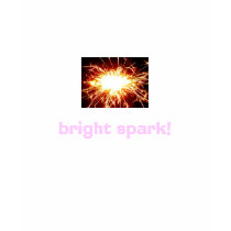 bright spark, bright spark! t-shirts