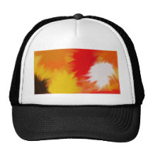 Bright splash of paint. hat