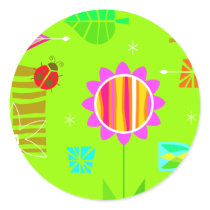 Bright Springy Pattern stickers by doonidesigns Bright Springy Pattern stickers
