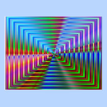 Bright Squares postcards