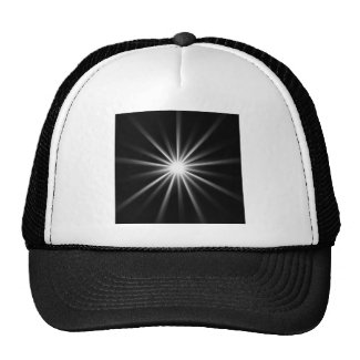 bright star in dark space mesh hat