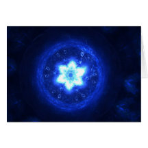 Bright Star of David Greeting Cards