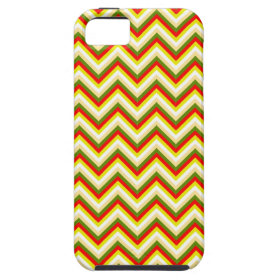 Bright Summer Chevron Zigzag Stripes Yellow Orange iPhone 5 Case