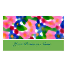 Bright Summer Haze Floral Business Card