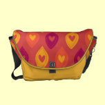 Bright Summer Leaves and Hearts Messenger Bag messenger bags
