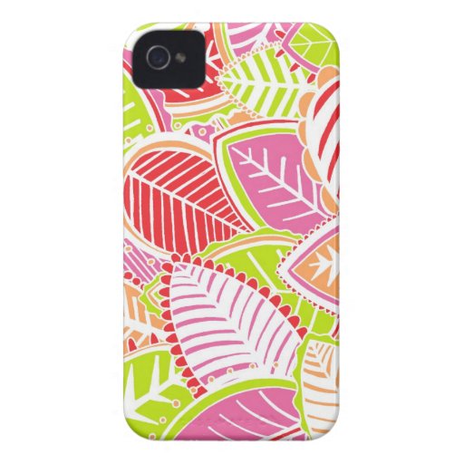 Bright Summer Leaves iPhone 4 Case