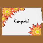 Bright Sunflower Congratulations cards